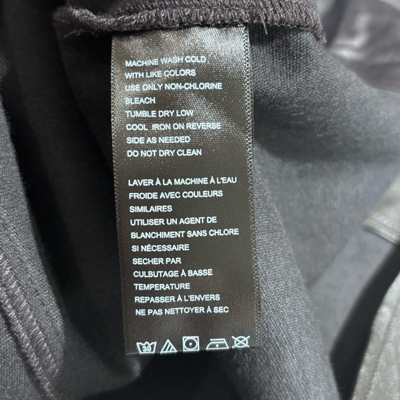 FREE PEOPLE SZ L Danni Vegan Leather Collar Pockets Western Style NEW WITH TAG - Picture 13 of 14